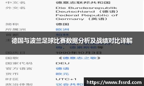 德国与波兰足球比赛数据分析及战绩对比详解