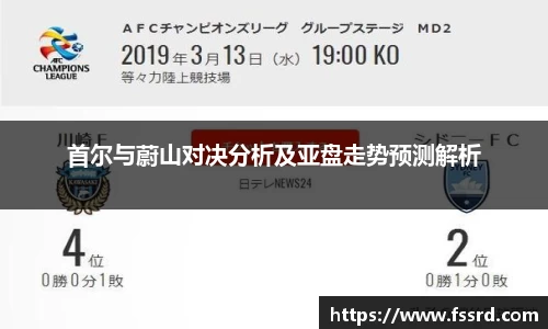 首尔与蔚山对决分析及亚盘走势预测解析